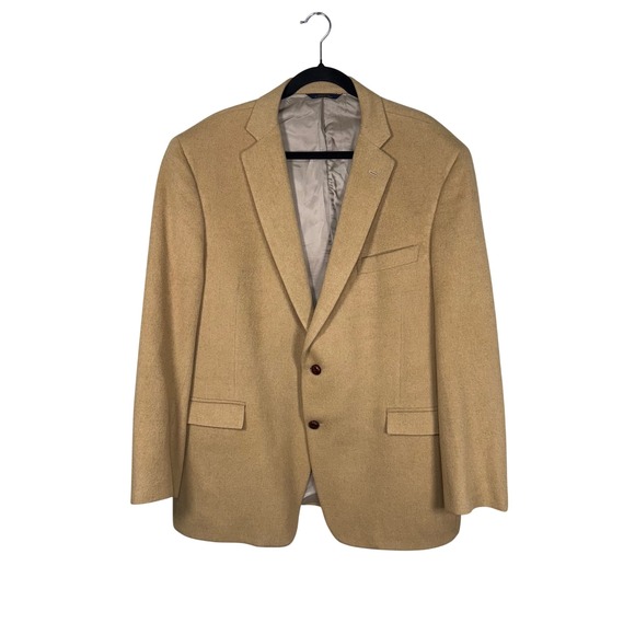 Brooks Brothers Loro Piana 1818 Regent Camelhair Blazer Jacket Tan Mens 48R‎